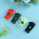 4pcs Release Buckle Whistle Compass Scraper Parachute Bracelet Outdoor Kit