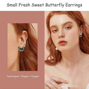 Small Fresh Sweet Butterfly Earrings Left And Right Wings Earrings X7A4