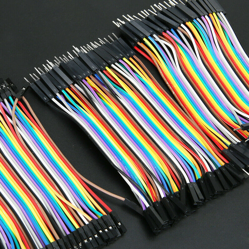 120pcs  Color Ribbon Line Breadboard Dupont Cable Jump 10cm Jumper Wire