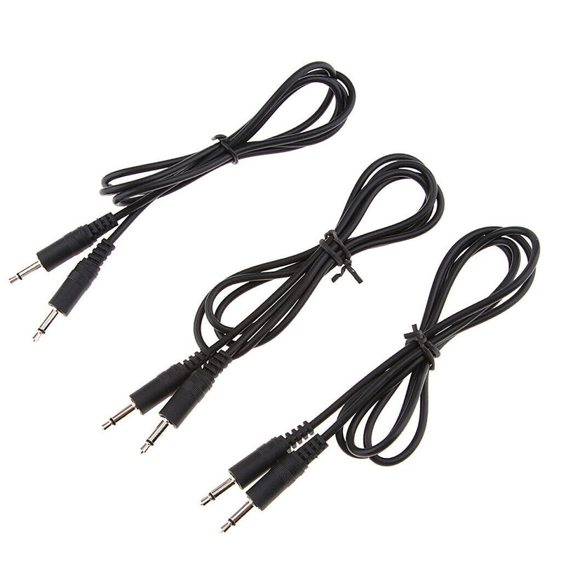 3Pcs Audio Converter Cable 3.5mm Mono Jack Male To Male Extension Cable, 1M