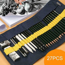 27pcs/set Sketch Pencil Tools Professional Art Drawing Pencil Sketching X0M9