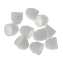 10 Pcs Nut and Bolt Covers M6 10x13mm White Plastic Dome Bolt Nut Hex Hexagon