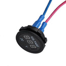 12V 24V Car Marine Motorcycle LED Digital Voltmeter Voltage Meter Battery Gauge