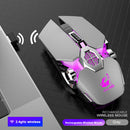 X13 2.4GHz Wireless Gaming Mouse USB Rechargeable Backlight Mice (Grey)