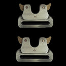 Black Quick Side Release Metal Strap Buckle for Bags Luggage Webbing