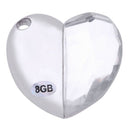 Cartoon Cute Metal Crystal Heart Pendrive USB Flash Drive Memory Stick Pen  C3A6