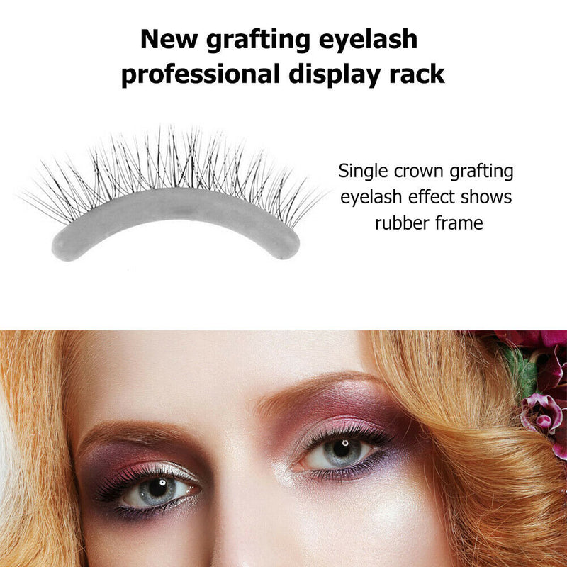 10pcs Silicone False Lashes Display Strip Grafting Planting Eyelash Show Board