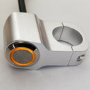 7/8" Motorcycle Handlebar Headlight Switch Stainless Steel Yellow Dirt Bike