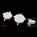 2 Pcs White Plastic Meat Pie Dumpling Dough Press Maker Mold L1J5