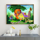 Diamond Painting Carrot House Full Round Rhinestone Picture DIY Set 40x30cm