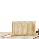 Summer New Cherry Straw Messenger Bags Woven Day Clutch Flap Bag Beach Pack F3F3