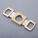 Alloy Cigar Cutter Double Cut Blade Guillotine in Soft Gift Case