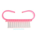 10PCS Hand Nail Cleaning Brush Plastic Handle Pedicure Manicure Scrubbing Tools
