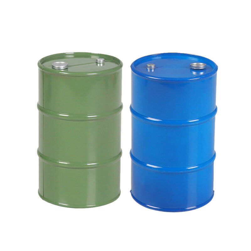 Metal Oil Drum for 1/10 RC Tracked Axle SCX10 90047 TAMIYA CC01 D90 D110 TF S7D4
