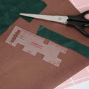 Patchwork Tailor Thickness Measuring Ruler Gauge Clothes Sewing Tools