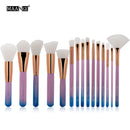 15 Pcs Pro Makeup Brushes Set Kit Cosmetic Powder Foundation Eyeshadow Lip Brush