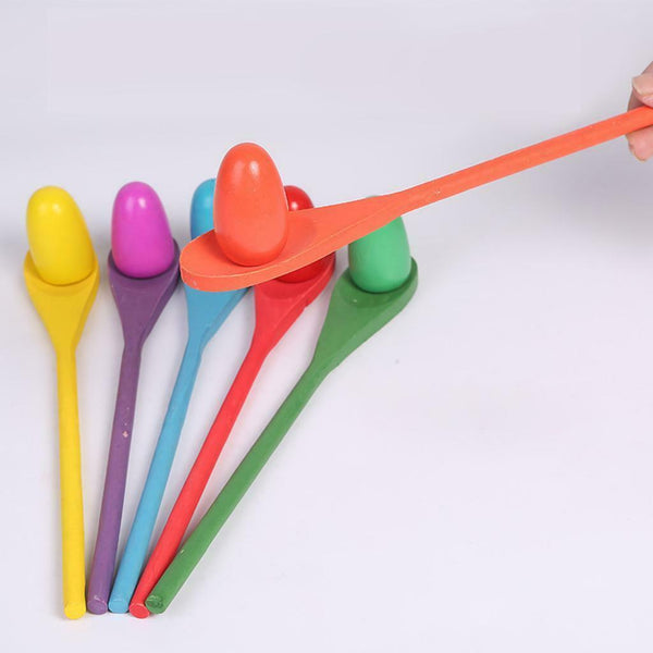 Egg and Spoon Race Game Set Kids and Adults Outdoor Fun Games, Party, Classroom