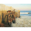 5D DIY Full Drill Diamond Painting Seaside Bike Cross Stitch Embroidery Kit