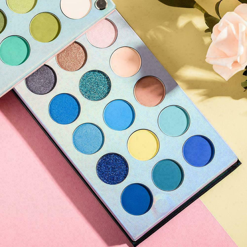 60 COLORS BEAUTY GLAZED Glitter Eyeshadow Palette Pigment Shimmer Metalic F4E0