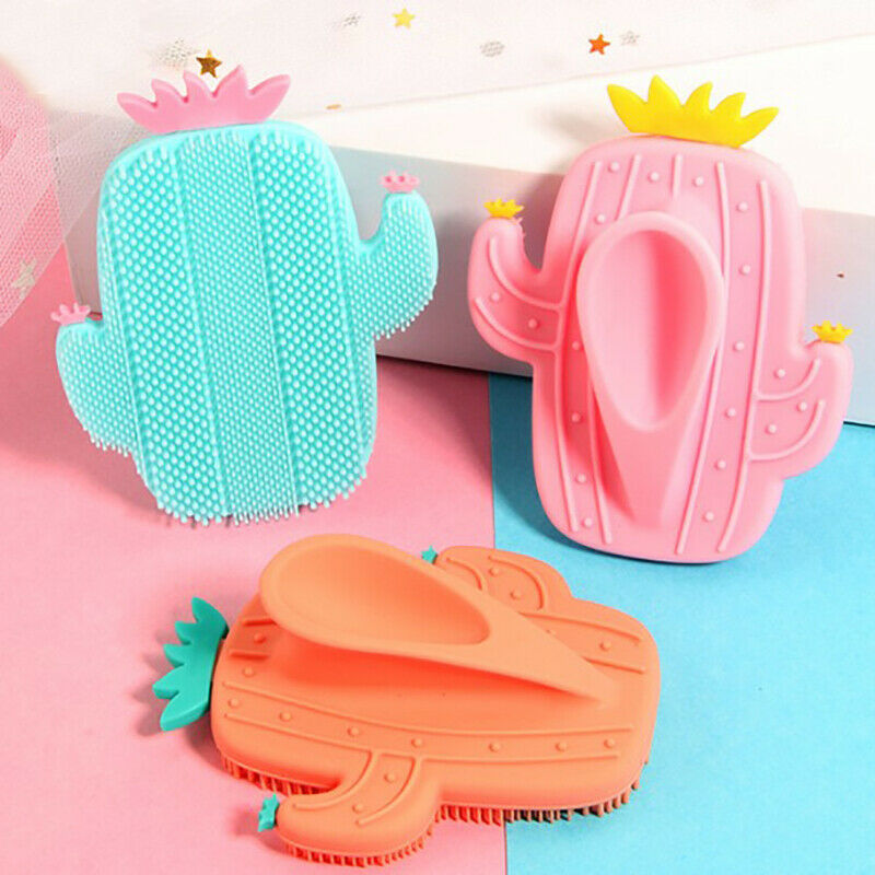 Cactus Silicone Bath Brush Massage Sponge Bath Scalp Massage Hair Washing Co Kw