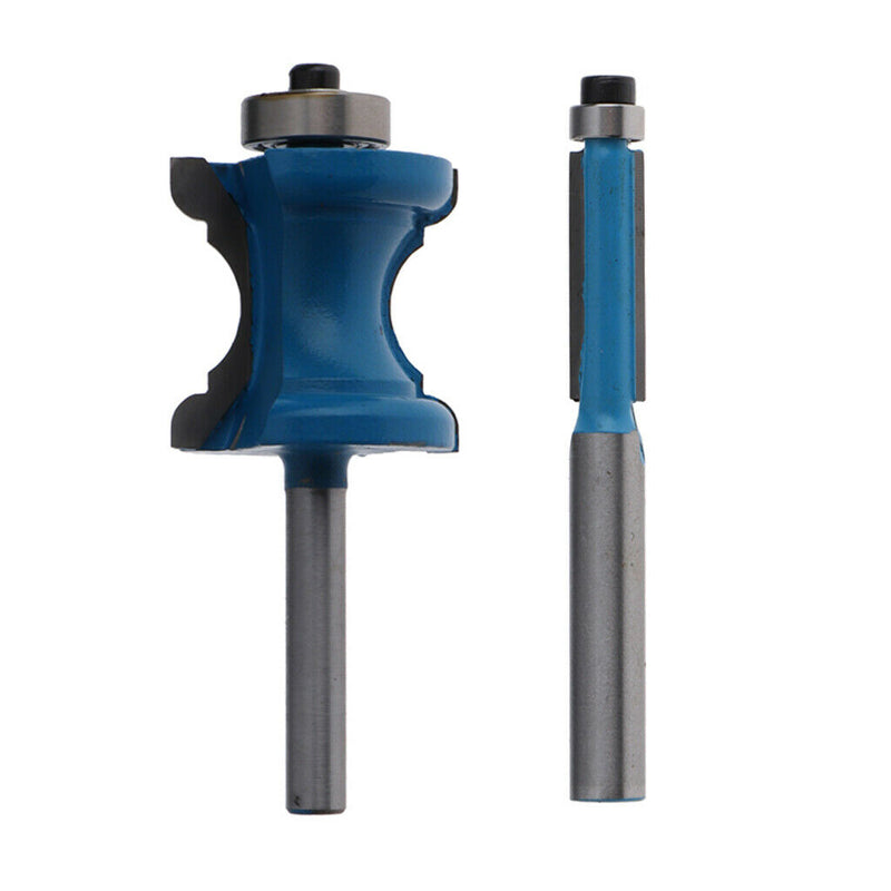 2 Pieces Bearing Flush Trim Router Bit Window Casing Router Woodworking Tool