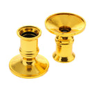 Set of 4 Golden Taper Candle Traditional Shape Fits for Standard Candlestick