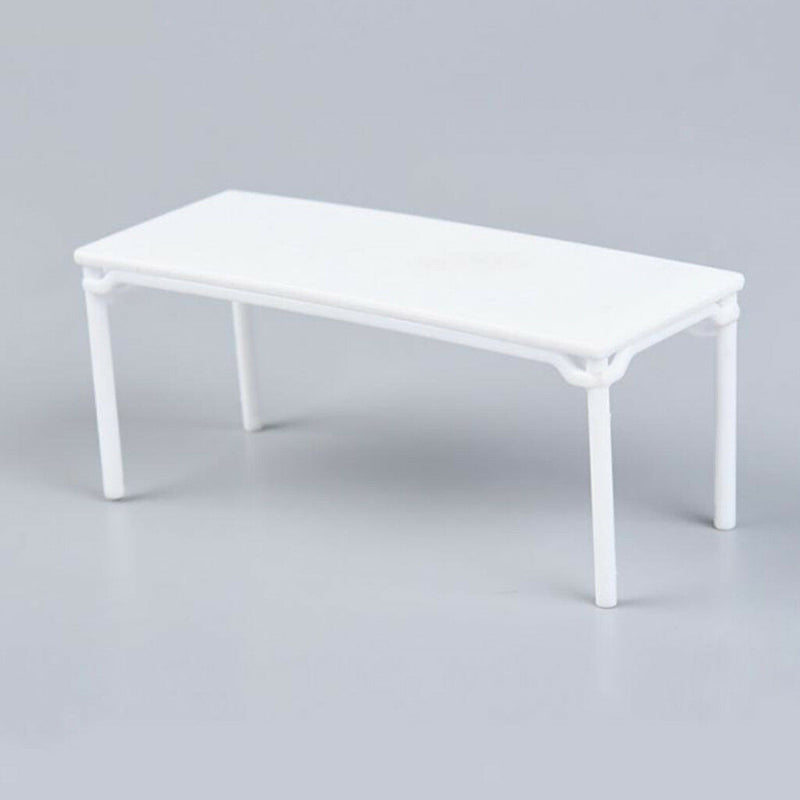 Home Furniture DIY Scenery 1/25 Scale Table 4 Leg Plastic for DIY Mini Scene
