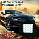 16LED Work Lamp 48W 2880LM 6500K Waterproof Square Car Truck Mini Spotlight A