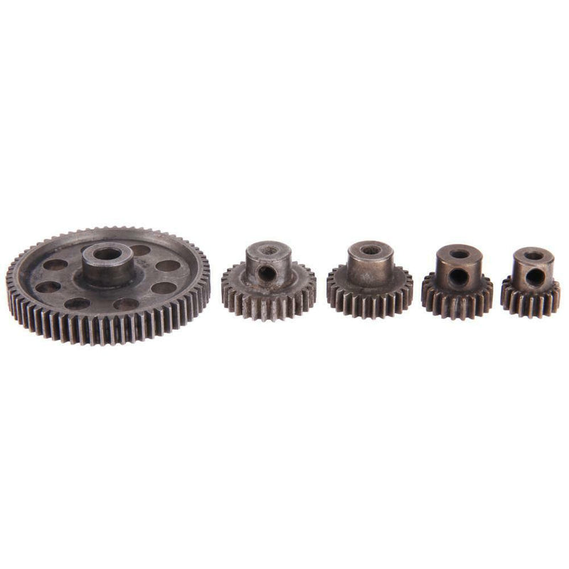 5pcs/Set Differential Main Metal Spur Motor Gear RC Toys Part for HSP Truck