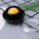Round Plastic Case Sponge Finger Wet Wetted Tool For Casher Counting Cash Money