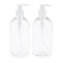 2pcs Large Lotion Bottles Travel Shampoo Containers Pump Refillable Bottles