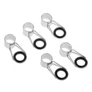 5pcs Stainless Steel Ceramic Fishing Rod Guide Set Rod Top Tip Rod Building