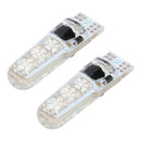 2pcs T10 Bulbs 6 SMD5050 RGB LED Remote Control Strobe Flash Auto Interior Light