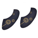2pcs Black Plates Pickguards for 23 inch Ukulele Hawaii GuitMO