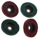4pcs Scouring Pad Polishing Grinding Cleaning Abrasive Wheel for Foundry,