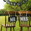 Wedding Mr And Mrs Signs Chair Sign Props Bride Groom Banner Reception Photo ME