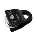 20KN General Purpose Mobile Pulley Rock Climbing Caving 12mm Rope Black tool