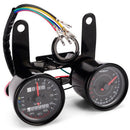 12V Motorcycle ATV Scooter 13000 RPM Tachometer Km/H Speedometer Dual Displ