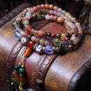 5mm Crystal Seed Bead Bracelet Handmade Colorful Cuff Bangle Fashion Jewelry