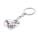 5X(Arrow & "I Love You" Heart & Key Lovers Couple Key Chain Ring Keychain  U1A9)