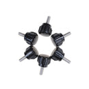 6pcs M4x10 Threaded Knurled Thumbscrew Grip Knobs Screw made in china   FT