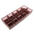 10x Floor Protector Chair Leg Caps Square Furniture Leg Feet Cover PVC Pads