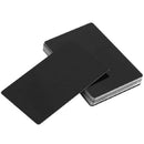 100Pcs Black Aluminum Alloy Card Engraving Metal Business Access Business C