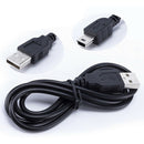 1m Long MINI USB Cable Sync & Charge Lead Type A to 5 Pin B Phone MP3 Charger MO