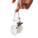 Mini 8 Keys Kalimba Clear Acrylic Thumb Piano With Key Pendant