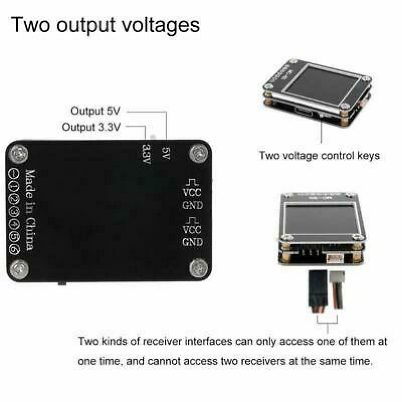 Lithium Battery Voltmeter PWM PPM SBUS Transmitter Remote Receiver Signal Tester
