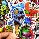 50pcs Cool Funny Stickers ! Laptop Car Skateboard Wall Helmet Vinyl for suitcase