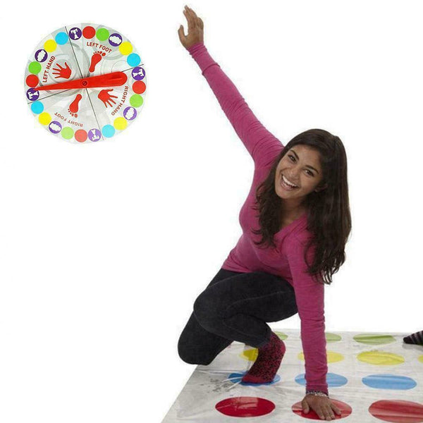 Board Game Twist Indoor Parent-Child Sports Body Twist Mat Fun Interactive E1M9
