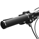 1 Pair Leather Bike Handlebar Grips Lock on Anti-slip Handle Bar Cover Black
