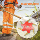 6T Blade 65Mn Manganese Steel Brush Cutter Lawn Mower Grass Trimmer Head